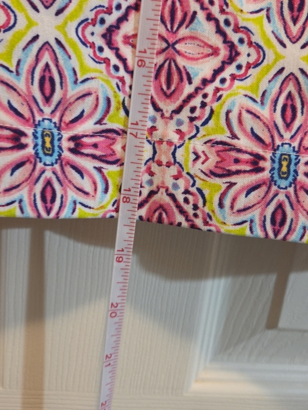Rafaella  Activewear Skort, Size XL Goemetric Print Pink And Yellow - Picture 5 of 9